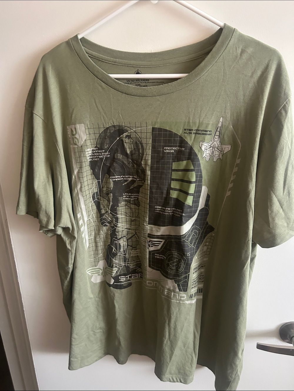 Men's Star Wars Graphic T-Shirt - Olive Green - size XXL